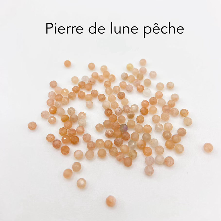 CLARTÉ - Boucles d'oreilles puces cercles lisses avec ses pierres semi-précieuses